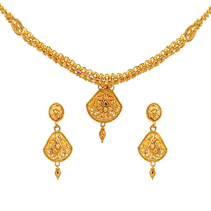 Gold necklace collection